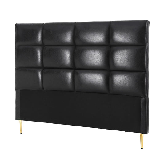 Artiss Bed Headboard Queen Bedhead PU Leather Black