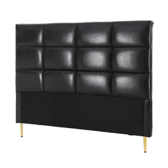 Artiss Bed Headboard Queen Bedhead PU Leather Black