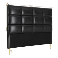 Artiss Bed Headboard Queen Bedhead PU Leather Black