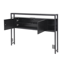 Artiss Bed Headboard Queen Storage Bedhead Charging Station Black