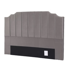 Artiss Bed Head Headboard King Velvet 183CM - Grey