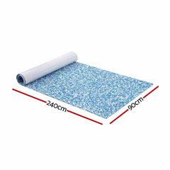 Seamanship Boat Flooring, EVA Foam Decking Mat, 240x90cm, Blue Camo