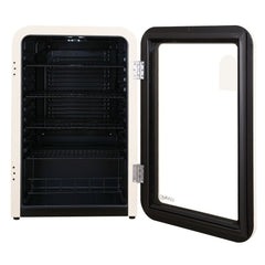 LUVIMO 130L Bar Fridge Mini Refrigerator Glass Door Aesthetics Cooler