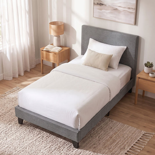 Artiss Bed Frame Single Size Grey NEO