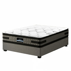 Artiss Bed Frame with 36cm Giselle Mattress Set King Single Gas Lift Base Grey