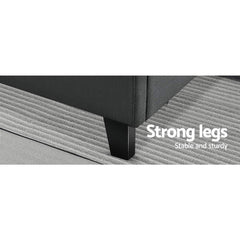 Artiss Bed Frame Double Size Charcoal TINO