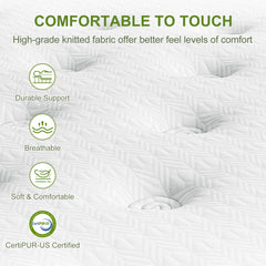 Artiss BedStory Single Bed Frame Mattress Bundle Platform Headboard Medium Firm Hybrid White