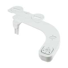 Cefito Ultra-Slim Bidet Attachment Detachable Bidet with Self-Cleaning Dual Nozzle Non-Electric Adjustable Water Pressure, Cold Water Toilet Bide