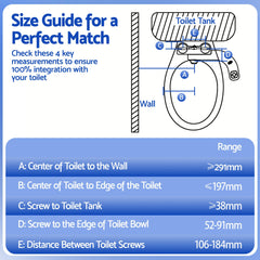 Cefito Ultra-Slim Bidet Attachment Detachable Bidet with Self-Cleaning Dual Nozzle Non-Electric Adjustable Water Pressure, Cold Water Toilet Bide