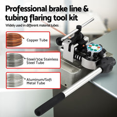 Giantz 45° Brake Line Flaring Tool Kit for 3/16"-3/8" Tubing with Cutter