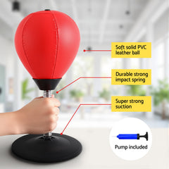 Everfit Desktop Punching Boxing Bag Stand Set with Pump Swivel Speed Balls