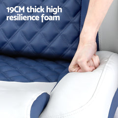 Seamanship Reclining Captain Boat Seat 90°-155° Recline, 19cm Thick Cushion