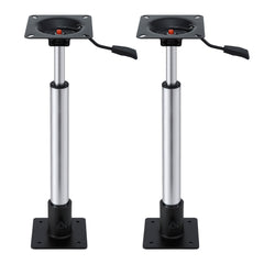 Seamanship Boat Seat Pedestal 55–75cm Adjustable Gas Lift 360 Degrees Swivel 2 Pack