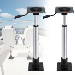 Seamanship Boat Seat Pedestal 55–75cm Adjustable Gas Lift 360 Degrees Swivel 2 Pack