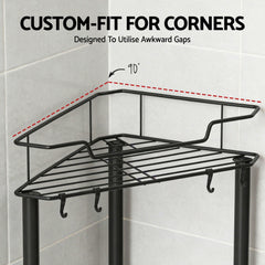 Artiss 2x Floor Standing Shower Caddy 4 Tier Rustproof Bathroom Storage