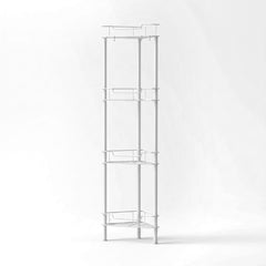 Artiss 4 Tier Floor Standing Corner Shower Caddy Bathroom Organizer White