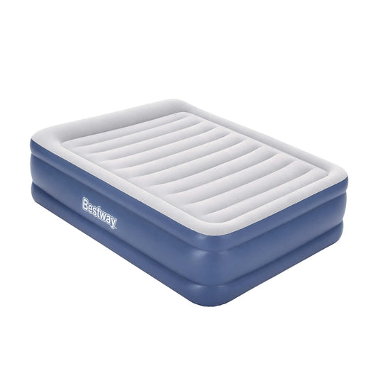 Bestway Air Mattress Queen Inflatable Bed 61cm Airbed Blue