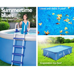 Bestway 58017 Pool Cover Fits 4x2.11m Above Ground Swimming Pool PE Blanket