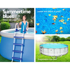 Bestway Pool Cover Fits 3.05m/10ft Round Swimming Pool PE Blanket 2.89m