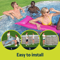 Bestway Swimming Pool 549x274x122cm Steel Frame Above Ground Pools Filter Pump Ladder 13430L