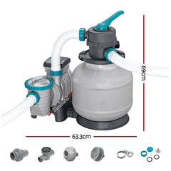 Bestway Pool Pump Sand Filter 2200GPH 8327L/H Pools Flowclear Filters
