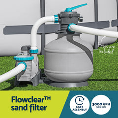 Bestway Pool Pump Sand Filter 3000GPH 11355L/H Pools Flowclear™ Filters