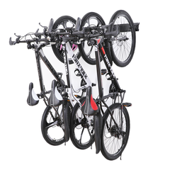 Bike Storage Rack Wall Mount Garage Vertical Bike Hanger Rack For 6 Bikes Adjustable Hooks Fits All Mountain and Road Bike Up to 20kg Per Hook Space Saving