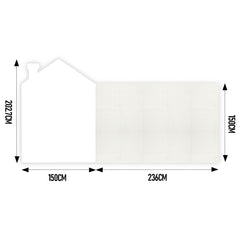 Giant 2 in 1 Magnetic Whiteboard and Brick Compatible Wall Panel 2255 Blocks 6 Magnets 2 Layer Stick On Creative Play Set for Kids Home School