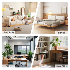 5 Tier Bookshelf Freestanding Open Metal Frame Bookcase Loading Capacity 6kg per Tier for Home Office Living Room Kitchen Rustic Display Stand 60x30x157cm