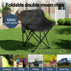 Weisshorn 3pc Camping Table Chair Set Outdoor Folding Aluminium Portable Picnic