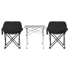 Weisshorn 3pc Camping Table Chair Set Outdoor Folding Aluminium Portable Picnic