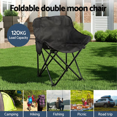 Weisshorn 3pc Camping Table Chair Set Outdoor Folding Aluminium Portable Picnic