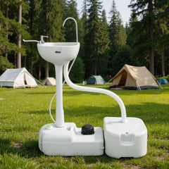 Weisshorn Camping Basin Portable Hand Wash Sink Stand 43L Capacity