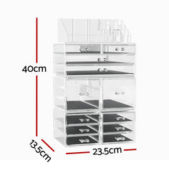 Embellir Makeup Organizer Acrylic Cosmetic Organizer Storage Box Jewellery Holder
