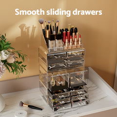 Embellir Makeup Organizer Acrylic Cosmetic Organizer Storage Box Jewellery Holder