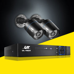 UL-TECH 1080P Security Camera System 4CH DVR with 2 CCTV Bullet Cameras