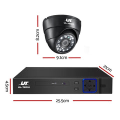 UL-TECH 1080P Security Camera System 4CH DVR with 4 CCTV Dome Cameras