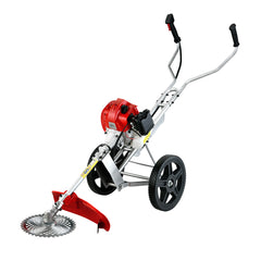 Giantz 52cc Petrol Brush Cutter Whipper Saw Trimmer 2 Stroke 3-in-1 Wheel