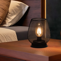 0.5W Metal Cage Light Set of 2 Cordless LED Table Lamp 3 Battery Powered with Soft Warm Light for Indoor Table Decor and Outdoor Weddings Parties Patio Events