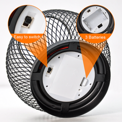 0.5W Metal Cage Light Set of 2 Cordless LED Table Lamp 3 Battery Powered with Soft Warm Light for Indoor Table Decor and Outdoor Weddings Parties Patio Events