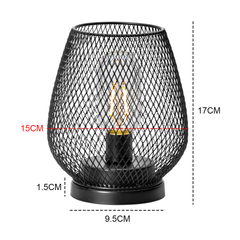 0.5W Metal Cage Light Set of 2 Cordless LED Table Lamp 3 Battery Powered with Soft Warm Light for Indoor Table Decor and Outdoor Weddings Parties Patio Events