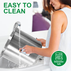 8Pcs Canning Pot Set 21.5Qt Stainless Steel Water Bath Canner with Folding Rack and Glass Lid Canning Starter Kit Compatible with Induction and Gas Stoves