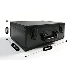 Card Storage Box for 35pt Card Trading Card Protective Aluminium Alloy Hard Case with Lock and Dividers for Toploaders Sports Gaming Hobby Cards Collection