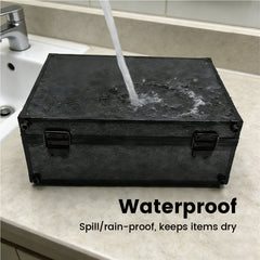 Card Storage Box for 35pt Card Trading Card Protective Aluminium Alloy Hard Case with Lock and Dividers for Toploaders Sports Gaming Hobby Cards Collection