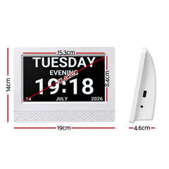 Artiss 7" Smart Digital Clock Calendar HD IPS Touchscreen Weather Photo Frame