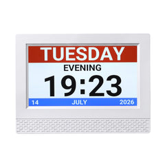 Artiss 7" Smart Digital Clock Calendar HD IPS Touchscreen Weather Photo Frame