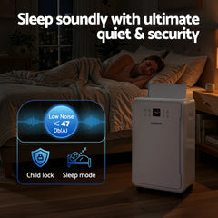 Devanti 50L/Day Dehumidifier Home Air Dryer Mould Moisture 8.5L Tank