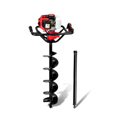 Giantz Post Hole Digger 200mm Petrol Drill Extension Bits Auger