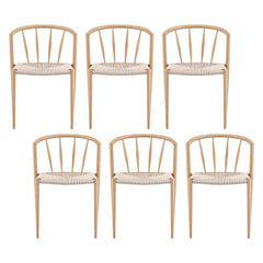 Artiss Dining Chairs Set of 6, Leisure Accent Chair for Living Room & Balcony Spindle Back