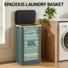 Artiss Laundry Basket with Removable Bag Foldable Black